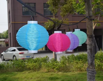 Lauko vandeniui saulės žibintų saulės kabo lempa LED kabinti Kinijos žibintų šventė lempos