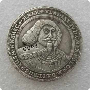 Lenkija Talar 1637 VLADISLAW IV Gedanensis DANCIGO super Kopijuoti Monetos progines monetas-monetos replika medalis monetų kolekcionieriams