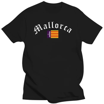 MALJORKA T-Shirt - Senas vokiečių / Flag - Juoda - S Iki 3XL - Ispanija, Palma