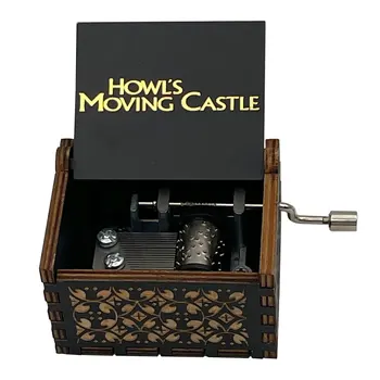 Mediniai Įdegio Black Music Box Įteikė Howl 's Moving Castle
