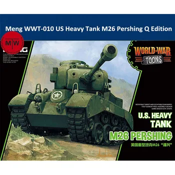 Meng WWT-010 JAV Sunkusis Tankas M26 Pershing Q Edition Plastiko Surinkimo Modelio Rinkinio Mielas