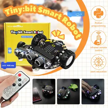 Mikro:Tiek V2 Smart Mini Robotas Automobilinis Kodavimo Vaikams Mokslo Kūrimo Rinkinys, Mokymosi Švietimo KAMIENINIŲ Žaislas 