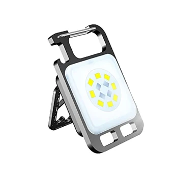 Mini LED Žibintuvėlis Keychain Nešiojamas Kišenėje Šviesos Daugiafunkcinis USB Įkrovimo COB Darbo Žibintas/ Mini Keychain LED Šviesos