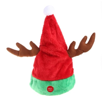 Minkštas Pliušinis Kalėdų Skrybėlę Šalies Kūdikių Suaugusiųjų Santa Hats Apdailos Naujųjų Metų Vaikams Švenčių prekės LED Skrybėlę Kalėdų Dovana