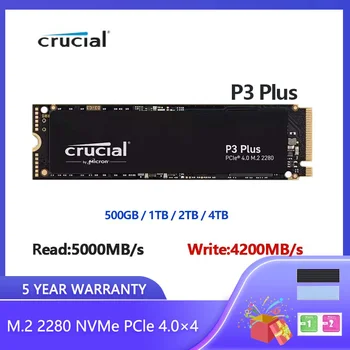 NAUJAS VSD Svarbu P3 Plus PCIe 4.0 500GB 1T 2TB SSD P3 4tb NVMe M. 2280 2 Žaidimų kietojo disko Nešiojamas Darbalaukio 100% Originalus