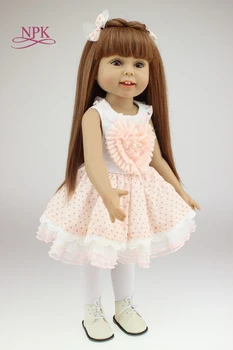 NPK 18inch lėlės Mergaitėms mados žaisti mergina lėlės su rožinės spalvos sijonas švietimo žaislas mergina Dovana hotsale reti limited edtion