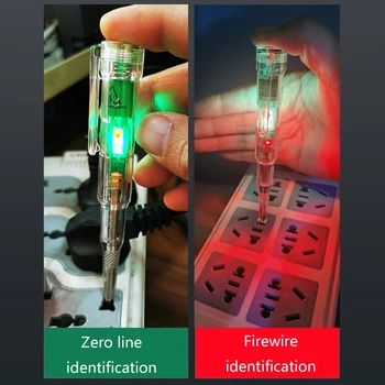 Nešiojamų Įtampos Bandymo Pen Testeris Pieštukas Ne-Susisiekite su Elektros Įtampos Detektorius Pen Plokščias Atsuktuvas už Hosuehold Namuose