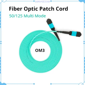 OM3 MPO-MPO 8 Core Aukštos Kokybės Fiber Optic Patch Cord Laidas 10GB MultiMode 50/125 Optinio Pluošto Kabelis 3M 