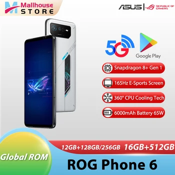 Originalus ASUS ROG Telefonas 6 5G Žaidimų Snapdragon 8+ Gen 1 Išmanųjį telefoną 360° CPU Aušinimo 6.78
