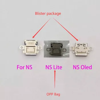 Originalus Naujas 10vnt/daug Nintendo Jungiklis Nr Oled Konsolės USB Tipo C Energijos Įkrovimo Lizdas NS LITE Port Jungtis