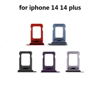 Originalus Naujas iPhone 14 Plus Dual Sim Kortelės lizdas plokštelės Laikiklį Reader, Remontas, Dalys