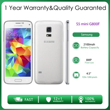 Originalus Samsung Galaxy S5 Mini G800F 4G LTE Mobiliojo Telefono 4.5