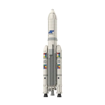Pastato Bloke Nustatykite SS Didžiausia Pasaulyje raketa Raketa 1:110Arianed 5 ECA remdamasi Palydovų ir Žemės Orbitoje Vaikų Žaislai