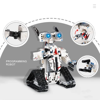 Pažangi Nuotolinio Valdymo Technologijų Robotas Asamblėjos Žaislas Berniukas APP Programavimo Žaislų Rinkinys Nuotolinio Valdymo Blokų Bakas Modelis