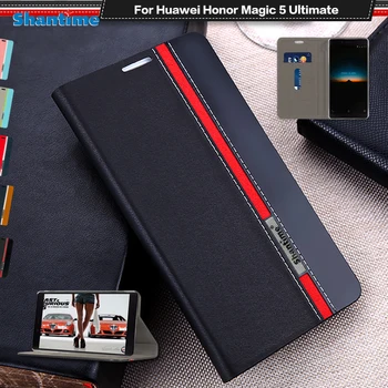 Prabanga PU Atveju Huawei Honor Magic 5 Galutinis Flip Case For Huawei Honor Magic 5 Galutinis Telefono dėklas TPU Silikoninis Galinio Dangtelio