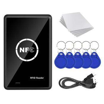 RDA NFC Kopijuoklis popierinės kopijavimo aparatų matricos 13.56 Khz Raktas Fob NFC Smart Card Reader Rašytojas 13.56 Mhz Šifruojami Programuotojas USB UID T5577 Pakeitimo