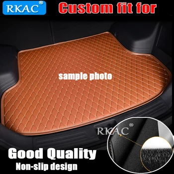 RKAC custom automobilio bagažo skyriaus kilimėlis Peugeot Visų Modelis 3008 206 307 207 2008 408 308 508 301 4008 RCZ 301 automobilių optikos reikmenys