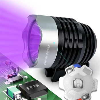 RL014 Mobiliųjų Telefonų Remontas, UV Klijai Kietinimo Lempa LED Ultravioletinė USB Kovos su Klastojimu Fluorescencinį detektorių Žalia Gydant Įrankis