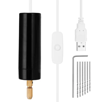 Rankinių Elektrinių Šlifuoklis Multi-funkcija Šlifuoklis USB Elektrinis Grąžtas, Medžio plokštės Crystal Pearl Skylių Šlifavimo Staklės
