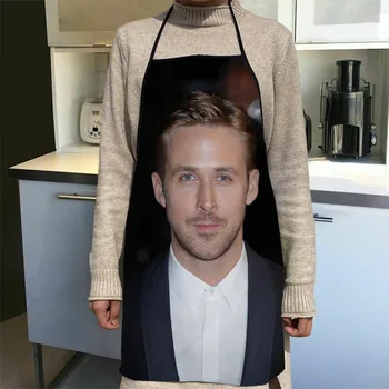 Ryan Gosling Prijuostė Namuose Kavos Parduotuvė Valymo Prijuostės Anti-Purvinas Virtuvės Reikmenys Vyrams, Moterims 50x75cm,68x95cm 1009