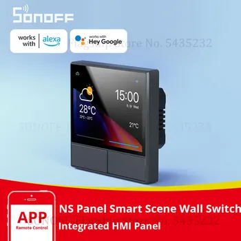 SONOFF NSPanel Smart Scenos Sienos Jungiklis, ES ir JAV Integruota HMI Skydas Namų Automatikos Termostatas Smart HomeWorks su Alexa Alice