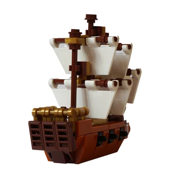 SS Laivas, Valtis, Laivas, Burlaivis Pastato Blokus, Plytas Modulines Dalelių Bloko Modelio Švietimo Žaislai Vaikams Gimtadienio Dovana