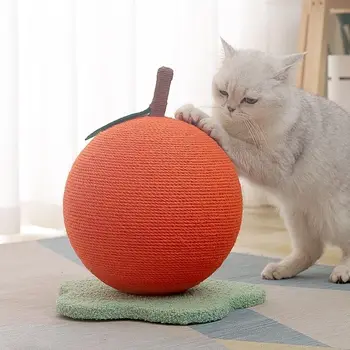 Sizalio katė braižymo kamuolys ne trupinius, kačių žaislas masažuoklis šlifavimo letena atsparus vertikalus katė braižymo paštu Katė laipiojimo rėmas