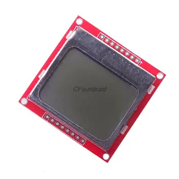 Smart Elektronika LCD Modulio Ekrane Stebėti White backlight plokštę PCB 84*48 84x84 