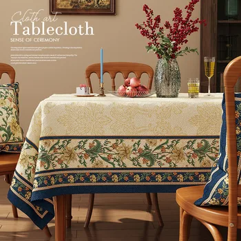 Staltiesė atspari vandeniui valgomasis stalas audinio meno stačiakampio formos medvilnės skalbiniai arbatos stalo, mat staltiesė