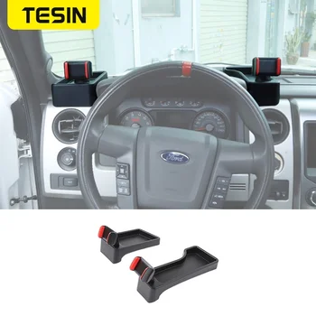TESIN GPS Stovėti Ford F150 Raptor 2009-2014 Automobilio prietaisų Skydelio talpinimo Mobiliojo Telefono ir Planšetinio kompiuterio Turėtojas 