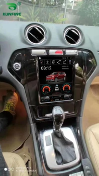 Tesla Ekrano Octa Core 4GB RAM 64GM ROM Android 10.0 Automobilio DVD Grotuvas GPS Deckless Automobilio Stereo FORD MONDEO 2007-2010 radijas