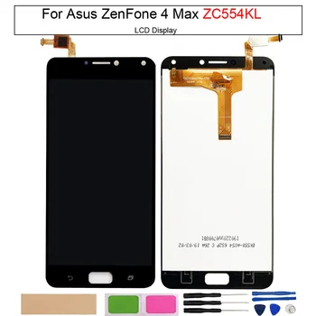 Už Asus ZC554KL LCD Ekranas Asus ZenFone 4 Max ZC554KL LCD Ekranas Jutiklinis Ekranas skaitmeninis keitiklis Asamblėjos Telefono Dalys