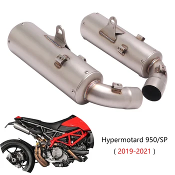 Už Ducati Hypermotard 950/950 SP 2019-2021 Išmetimo Vamzdžio Motociklo Slydimo ant Duslintuvo su Nuimamu DB Žudikas Nerūdijančio Plieno