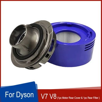 Variklio Galinis Dangtis & Galinio Filtro Rinkinys Replacemnet Už Dyson V7 V8 Dulkių Siurblių Priedai