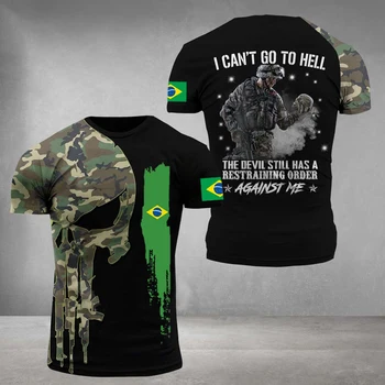 Vyriški Tshirts Armijos T Marškinėliai Vyrams Commando Armijos veteranas 3d Specialiųjų Pajėgų trumpomis Rankovėmis, Taktinis Kamufliažas Vyrų Drabužiai Viršų