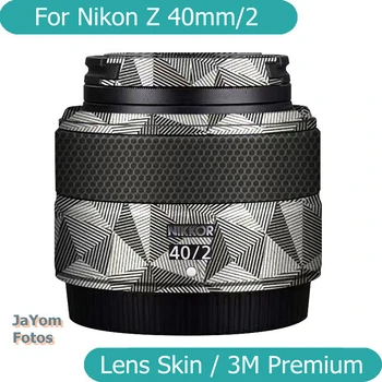 Z40/2 Lipduką Fotoaparato Objektyvą Kailis Wrap Apsauginės Plėvelės Raštas Vinilo Decal Odos Nikon Z 40mm F2 40 F/2 40/2 40mm/2 Z40MM/2