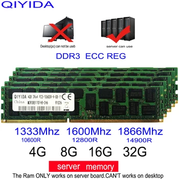 ddr3 4GB 8GB 16GB 4G, 8G 16G 32G DDR3 10600R 12800R 14900R ECC REG 1 600mhz 1866Mhz 1333Mhz RAM Server memory support X58 X79 X99