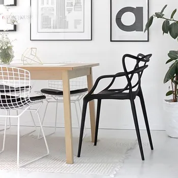 Šiaurės Skaidrus Dizaineris Valgomojo Kėdės Moderni Valgomojo Baldai Plastikiniai Kristalų Kėdė Paprasta Vienas Kūrybos Valgomojo Kėdės