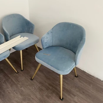 Šiaurės paprastos Valgomojo Kėdės modernios Šviesos Prabangių Namų Virtuvės Baldai, Valgomojo Kėdės Aksomo/odiniai Laisvalaikio stalas ir Kėdės