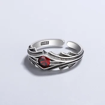 Širdies Raudonas Cirkonis Žiedai Moterims Atviros Prabangos Dizaineris Didmeninė Elementus Verslo Dropshipping 2023 Geriausiai parduodamų Produktų