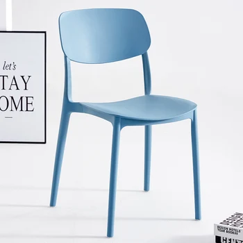 Šiuolaikinės Plastikinės Valgomojo Kėdės, Virtuvės Kompiuterio Miegamojo Akcentas Žaidėjus Atsipalaiduoti Miegamajame Kėdė Elegantiškas Muebles Comedor Namų Baldai