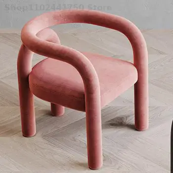 Šviesos prabanga atgal makiažo kėdė nagų kėdė paprasta laisvalaikio miegamųjų namo Šiaurės dizaineris vieno valgomojo kėdės