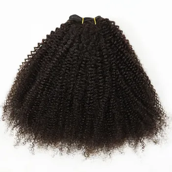 Žmogaus Plaukų Ataudų Įvairių Afro Keistą Garbanotas Virgin Brazilian Žmogaus Plaukų Ryšulių Natūralios Spalvos 100 G Kiekviena